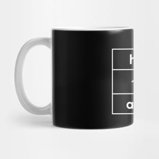 half alive square band logo Mug